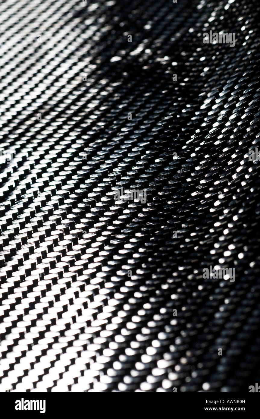 Tissu de filaments de carbone tissé Banque D'Images