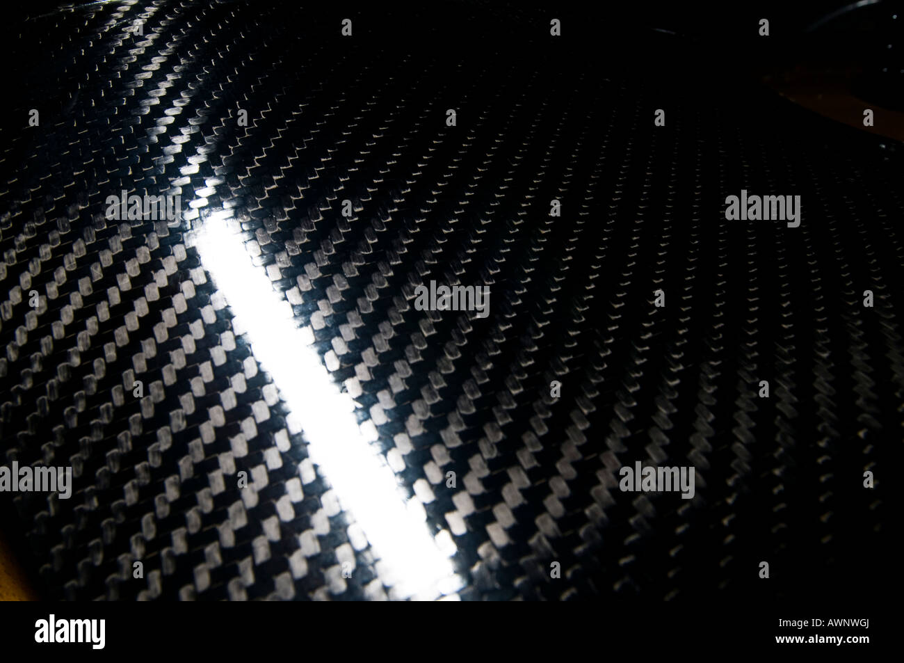 Tissu de filaments de carbone tissé Banque D'Images