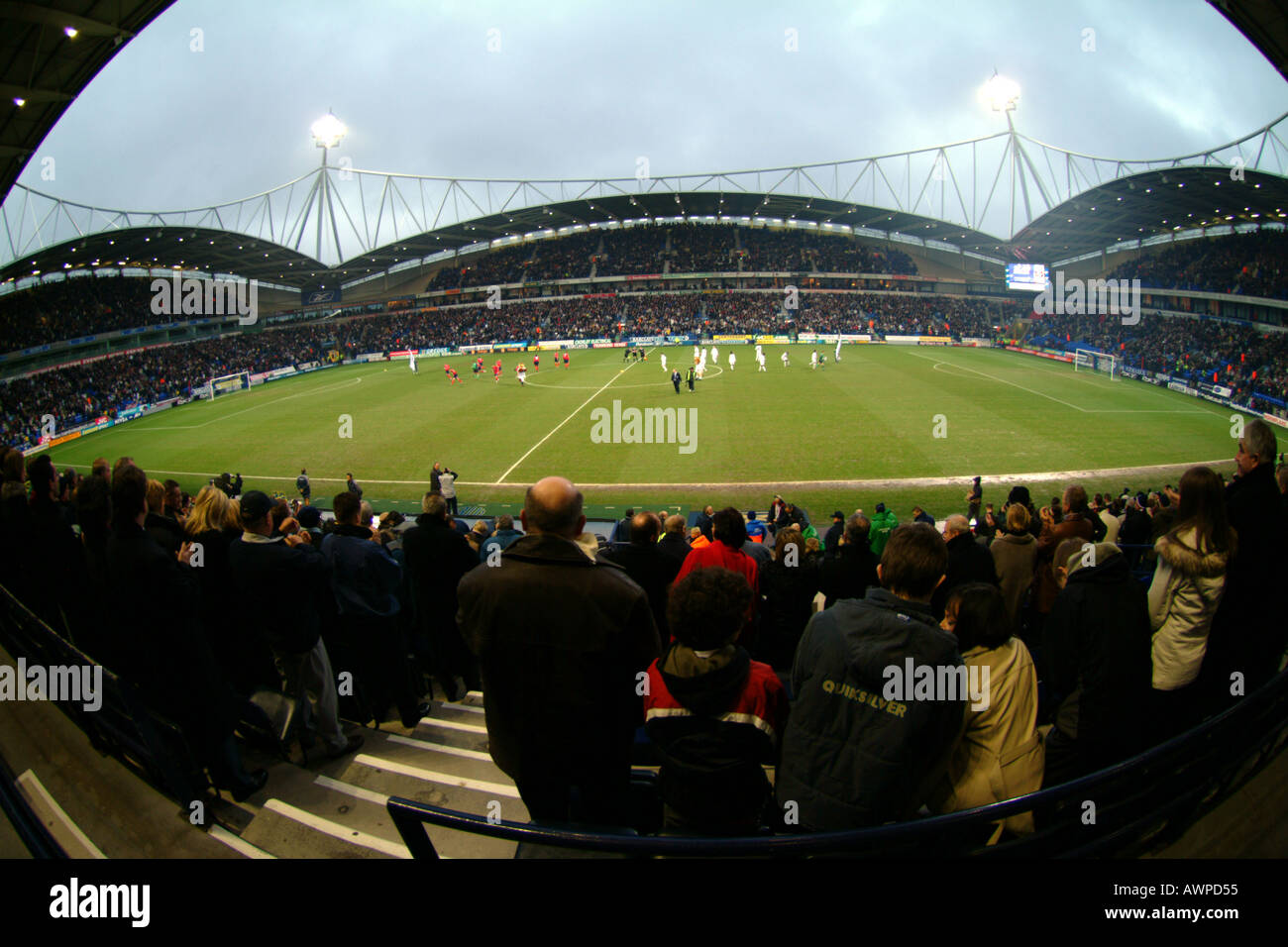 Stade reebok lancashire bwfc jeu de football match de football Bolton Wanderers football club bwfc premiership Bolton Wanderers premi Banque D'Images