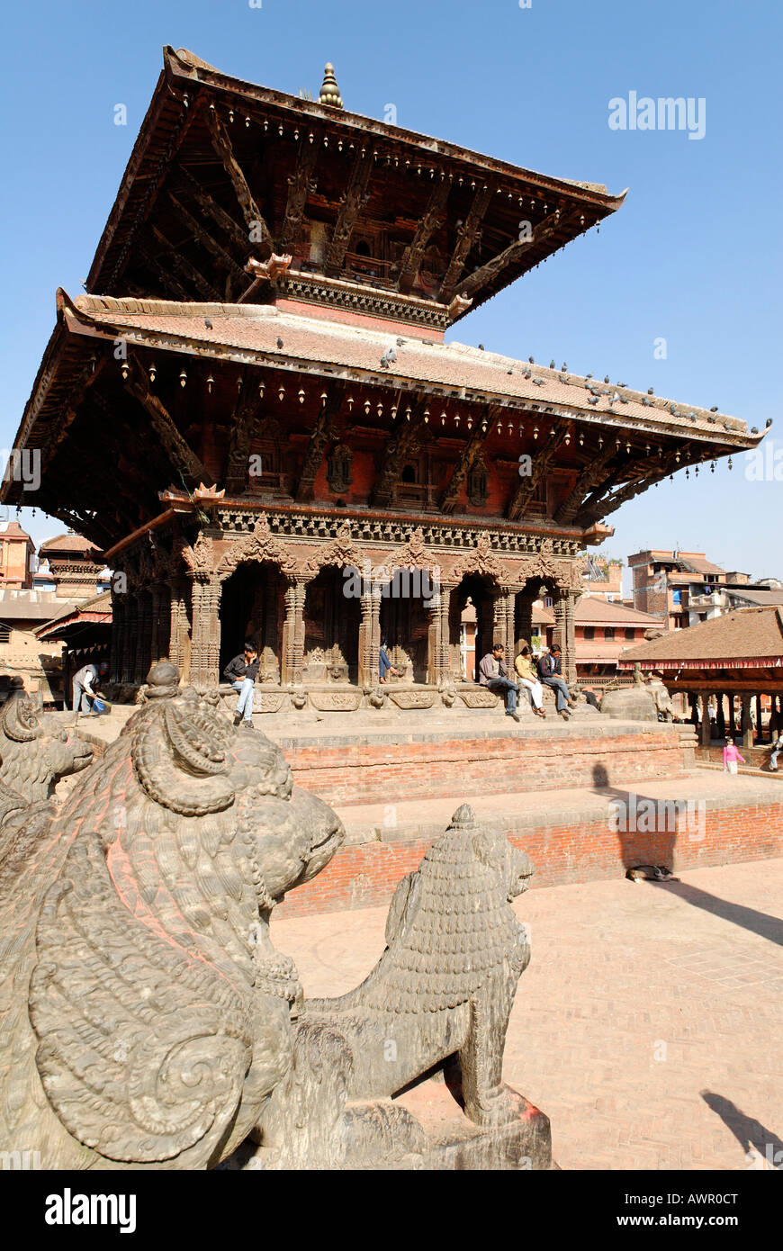 Durbar Square de Patan, Lalitpur, Katmandou, Népal Banque D'Images