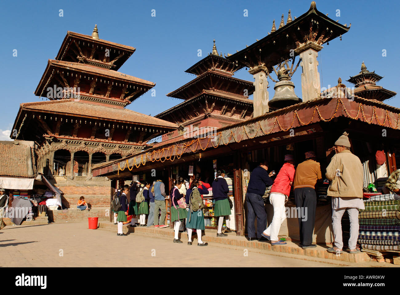 Durbar Square de Patan, Lalitpur, Katmandou, Népal Banque D'Images