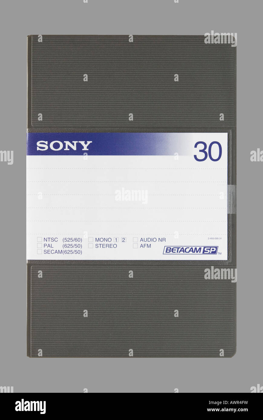 Enveloppe d'une Beta SP Sony cassette magnétique Banque D'Images