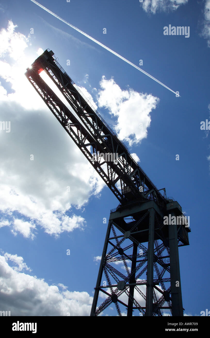 Finnieston Crane Glasgow Scotland Stobcross Crane, grue en porte-à-faux géante désutilisée au centre de Glasgow, Banque D'Images