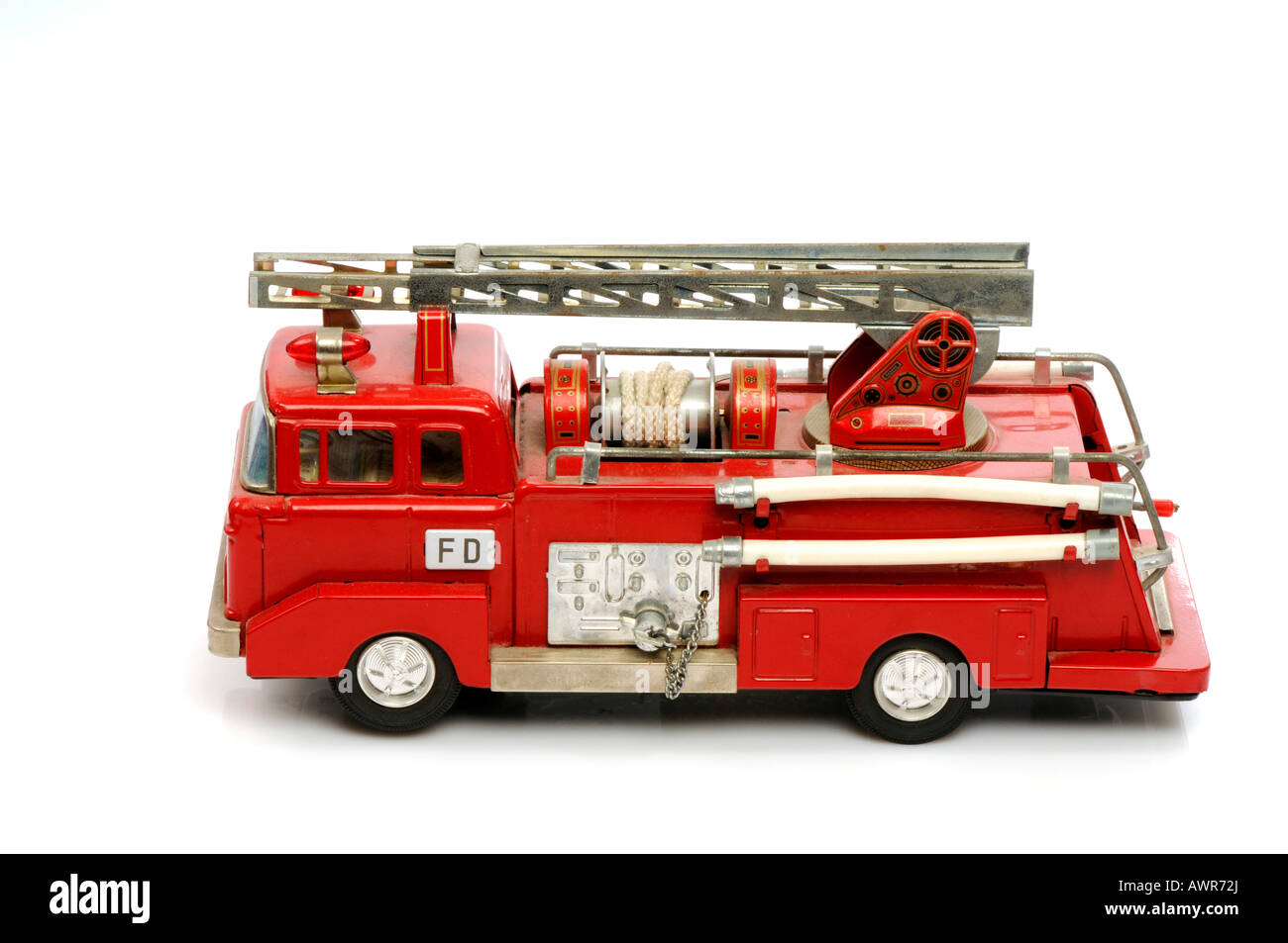 Tin toy de pompiers des années 60 Banque D'Images