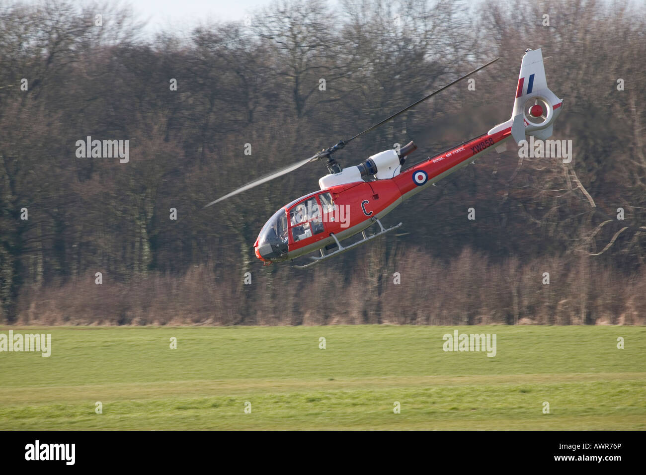 Gazelle Westland HT MK3 XW858 G-DSN en vol en hélicoptère Banque D'Images