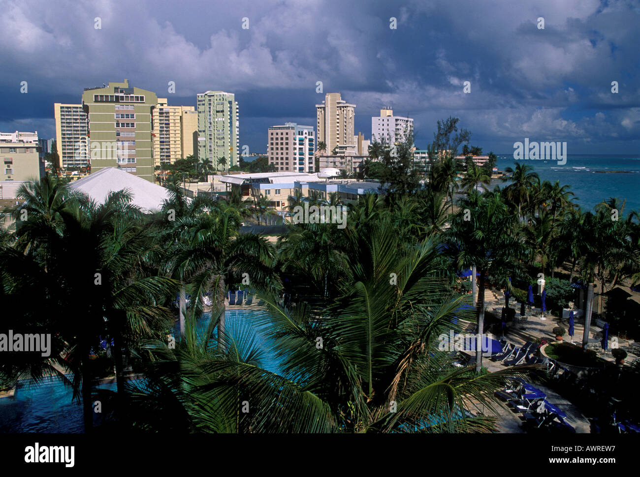 The Ritz-Carlton San Juan Hotel Spa and Casino, The Ritz-Carlton San Juan Hotel, Isla Verde, Puerto Rico, Caroline Banque D'Images