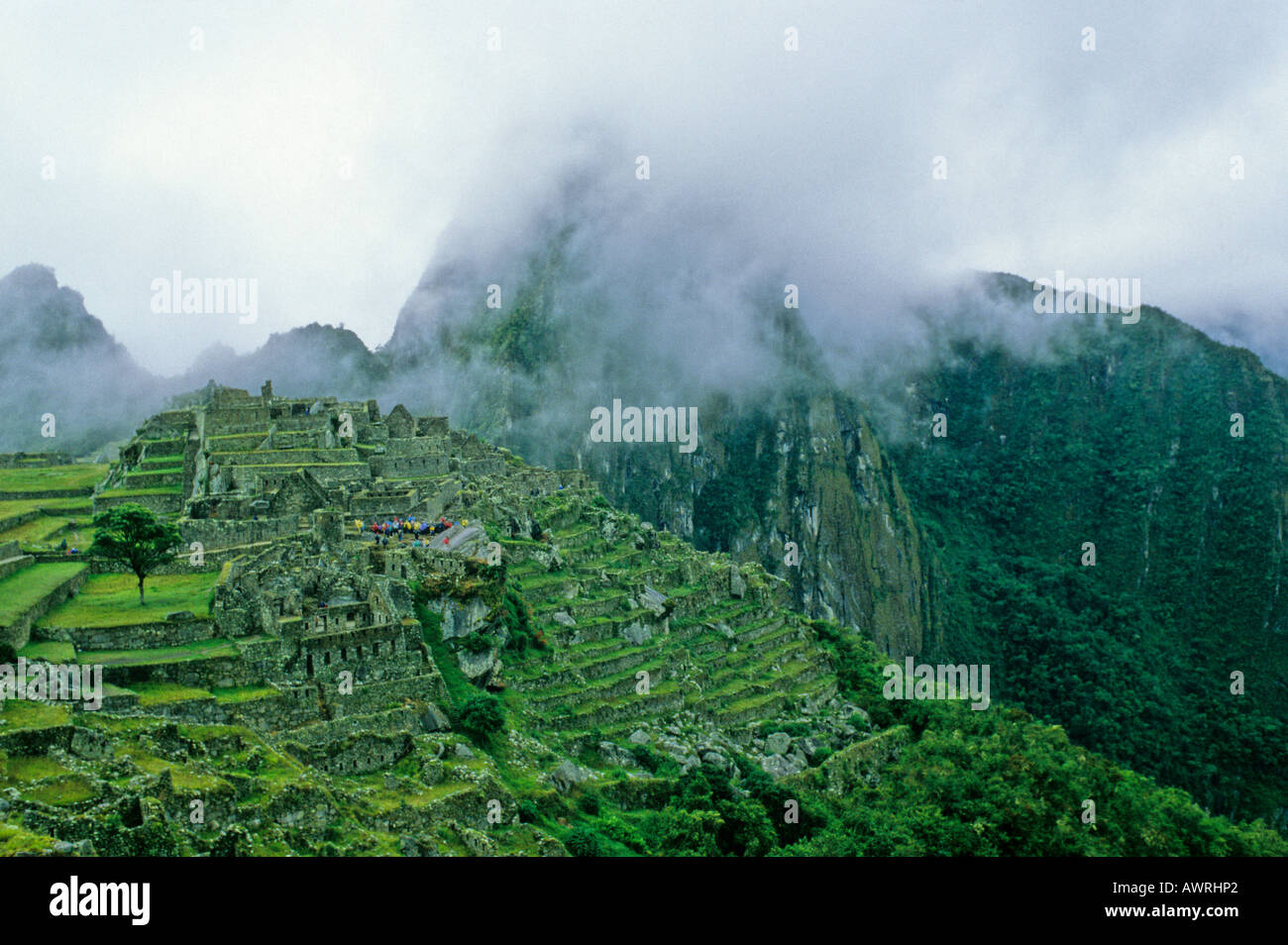 Ruines de l'ancienne civilisation inca Banque D'Images