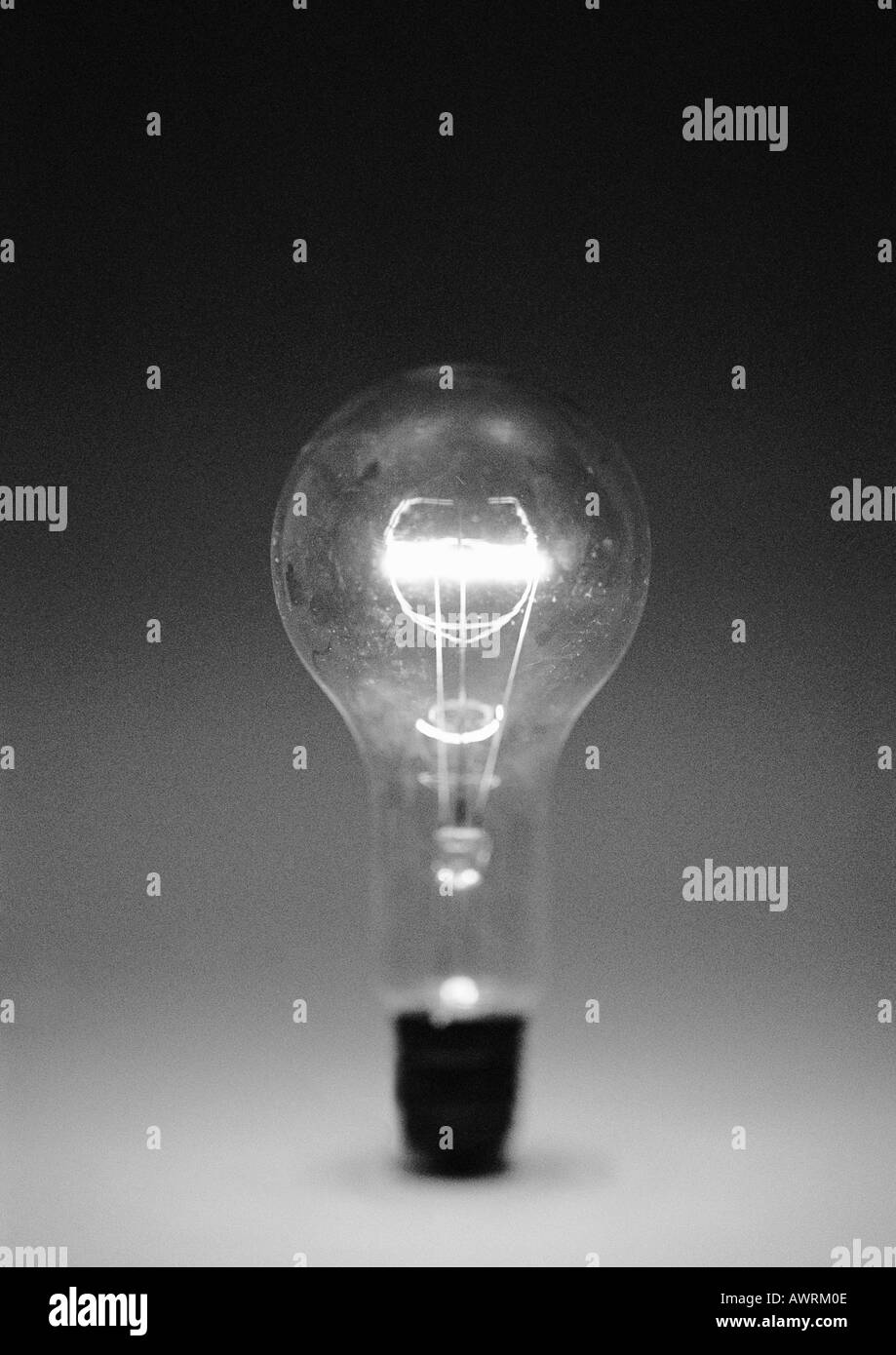 Ampoule, b&w. Banque D'Images