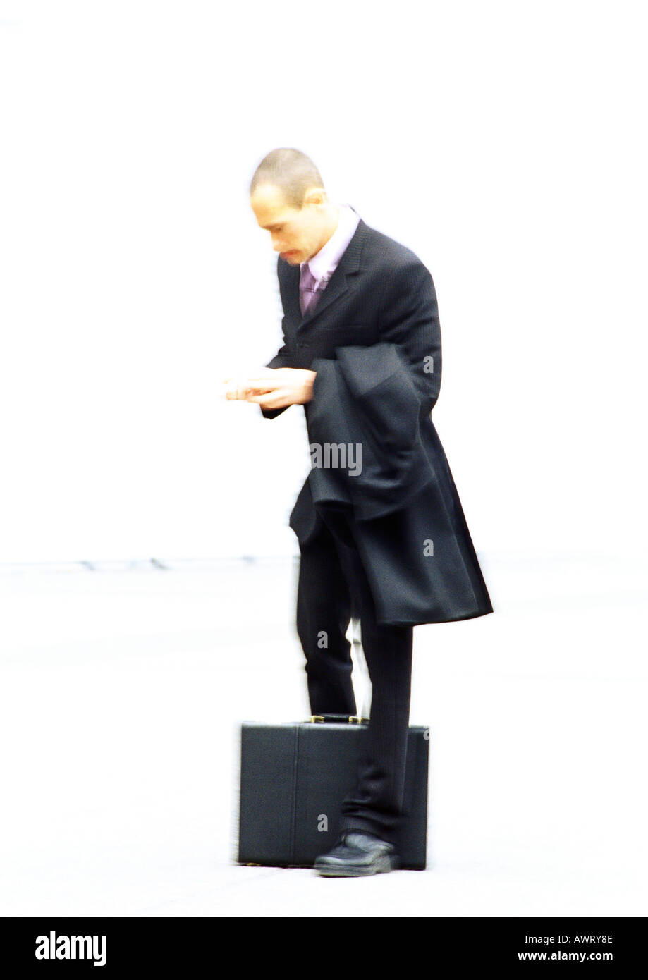 Businessman with briefcase Banque D'Images