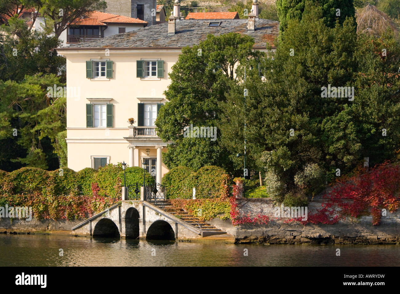 George Clooney s Villa Lac de Côme Italie Banque D'Images