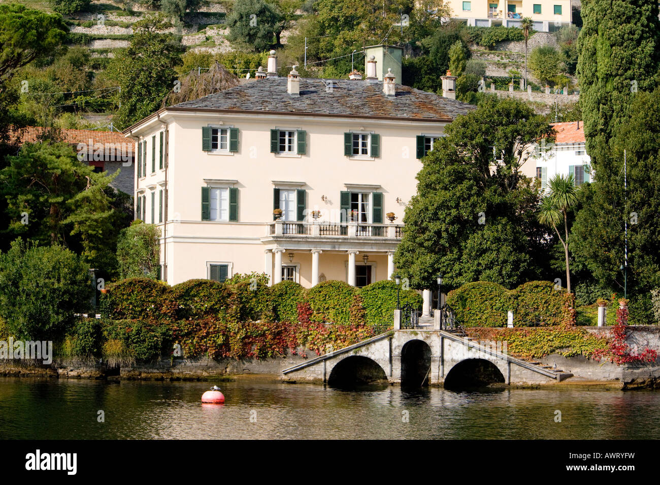 Clooney s Villa Lac de Côme Italie Photo Stock Alamy