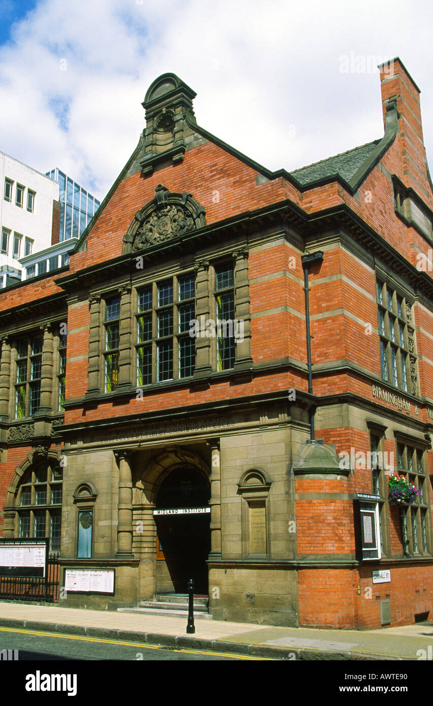 Midland Institute Birmingham West Midlands, Angleterre Banque D'Images