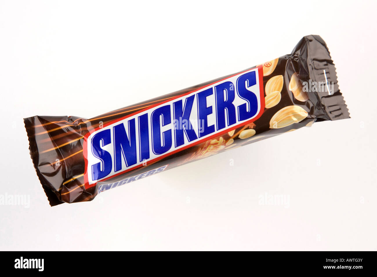 Chocolat Snickers peanut candy bar faites par Masterfoods Banque D'Images