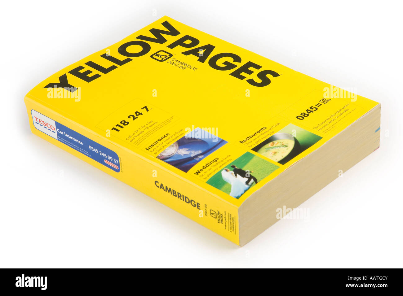 Annuaire téléphonique des Pages jaunes Banque D'Images