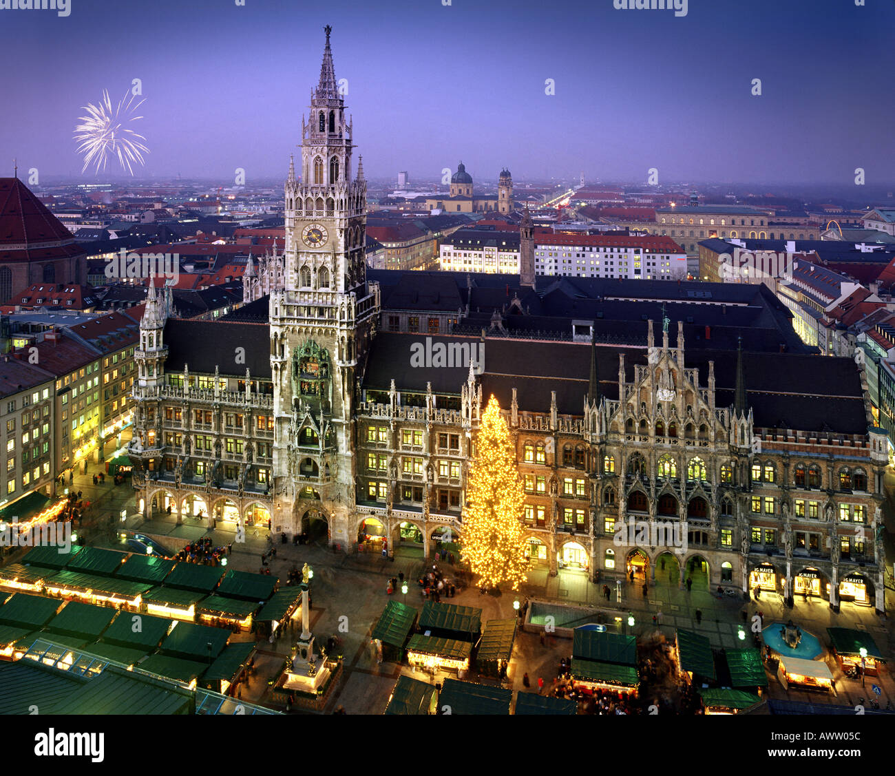 DE - La Bavière : Marché de Noël à Munich Banque D'Images