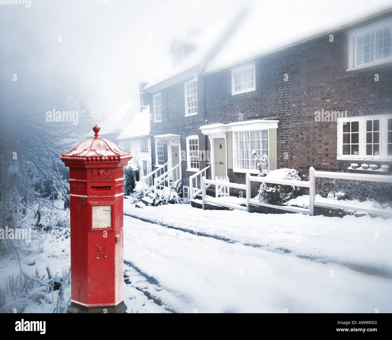 Go - BUCKINGHAMSHIRE : Church Lane à West Wycombe Banque D'Images