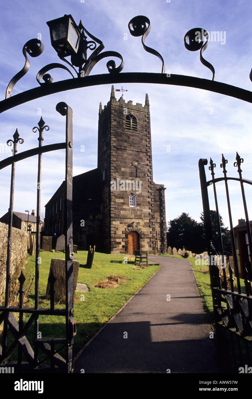 St Bartholomew's Church, Longnor, Staffordshire, Angleterre Banque D'Images