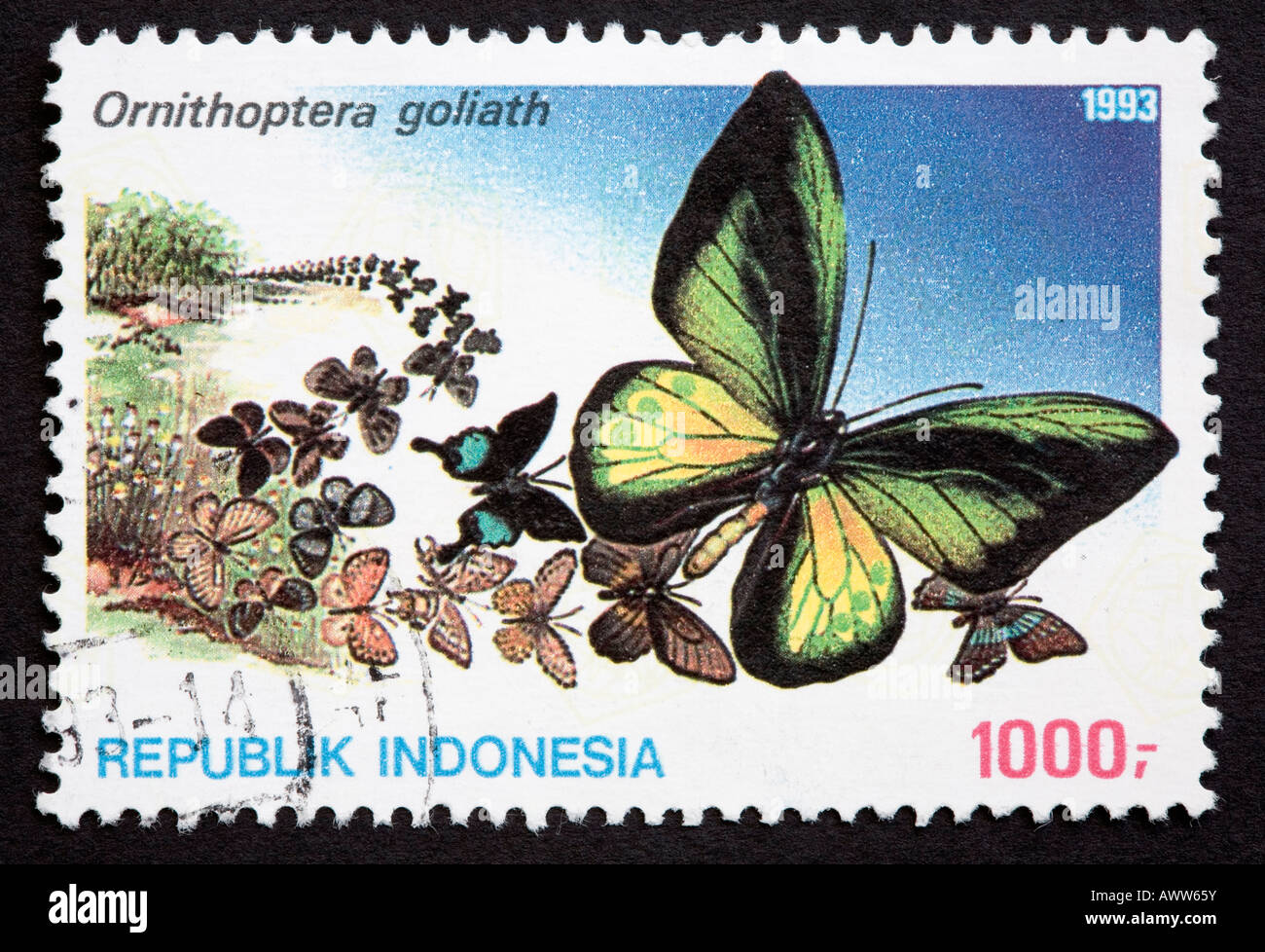 Timbre indonésien Banque D'Images