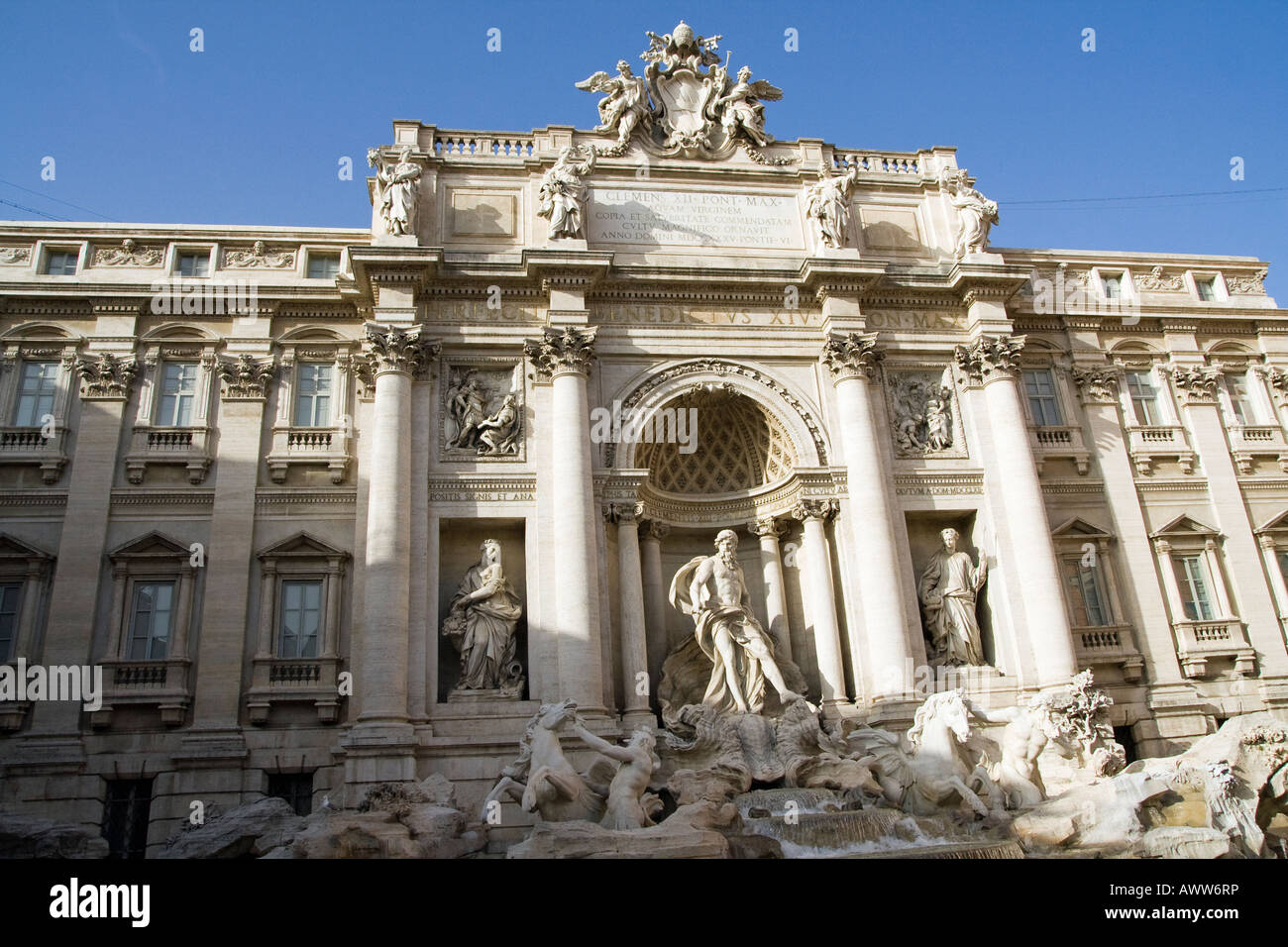 La fontaine de Trevi à Rome , Italie Banque D'Images