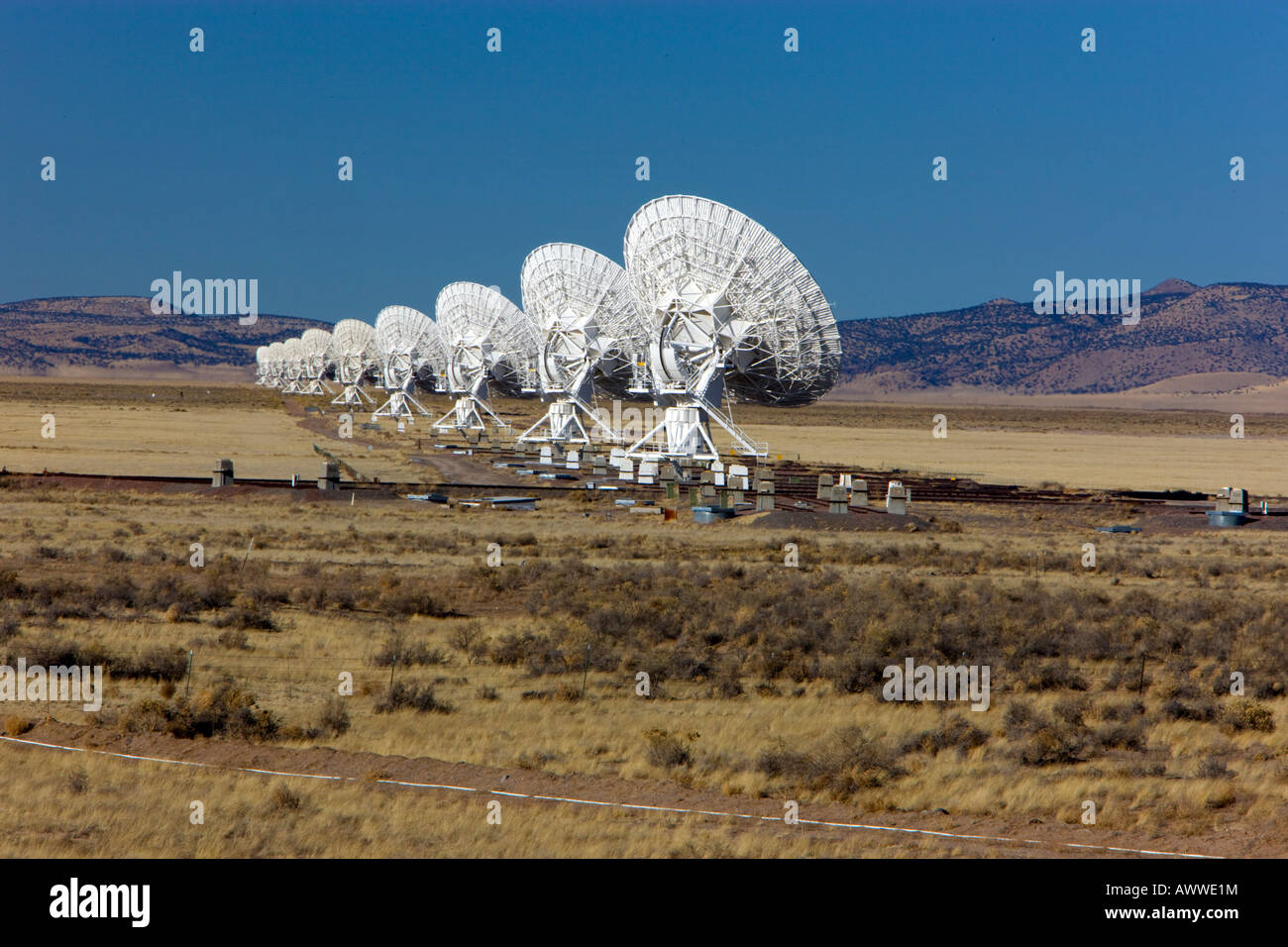 Radio télescopes. Banque D'Images