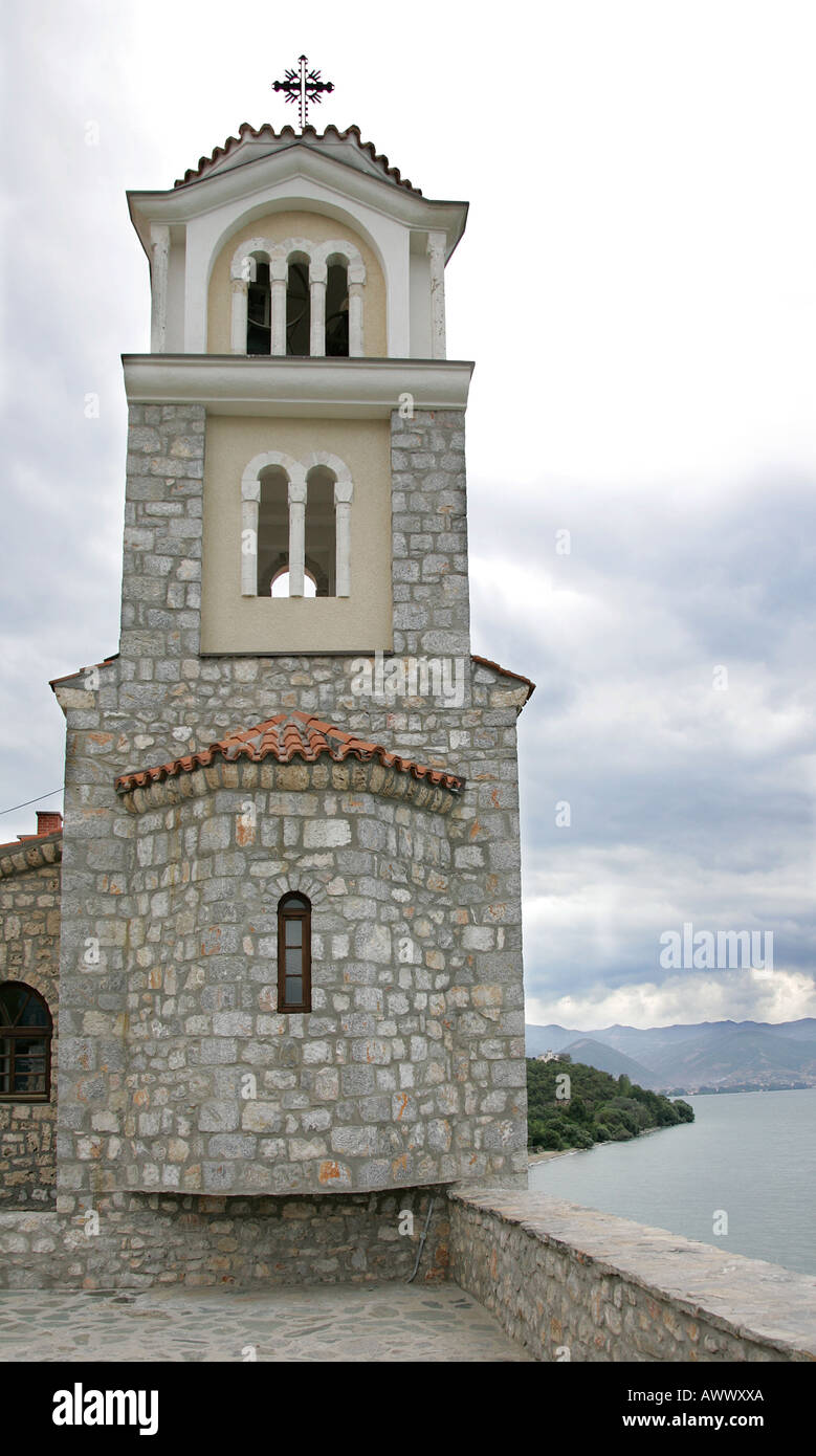 Macédoine Sveti Naum Monastère rive Lac Ohrid border Albanie Église orthodoxe chrétienne prier l'architecture religieuse de l'icône Balkan Banque D'Images