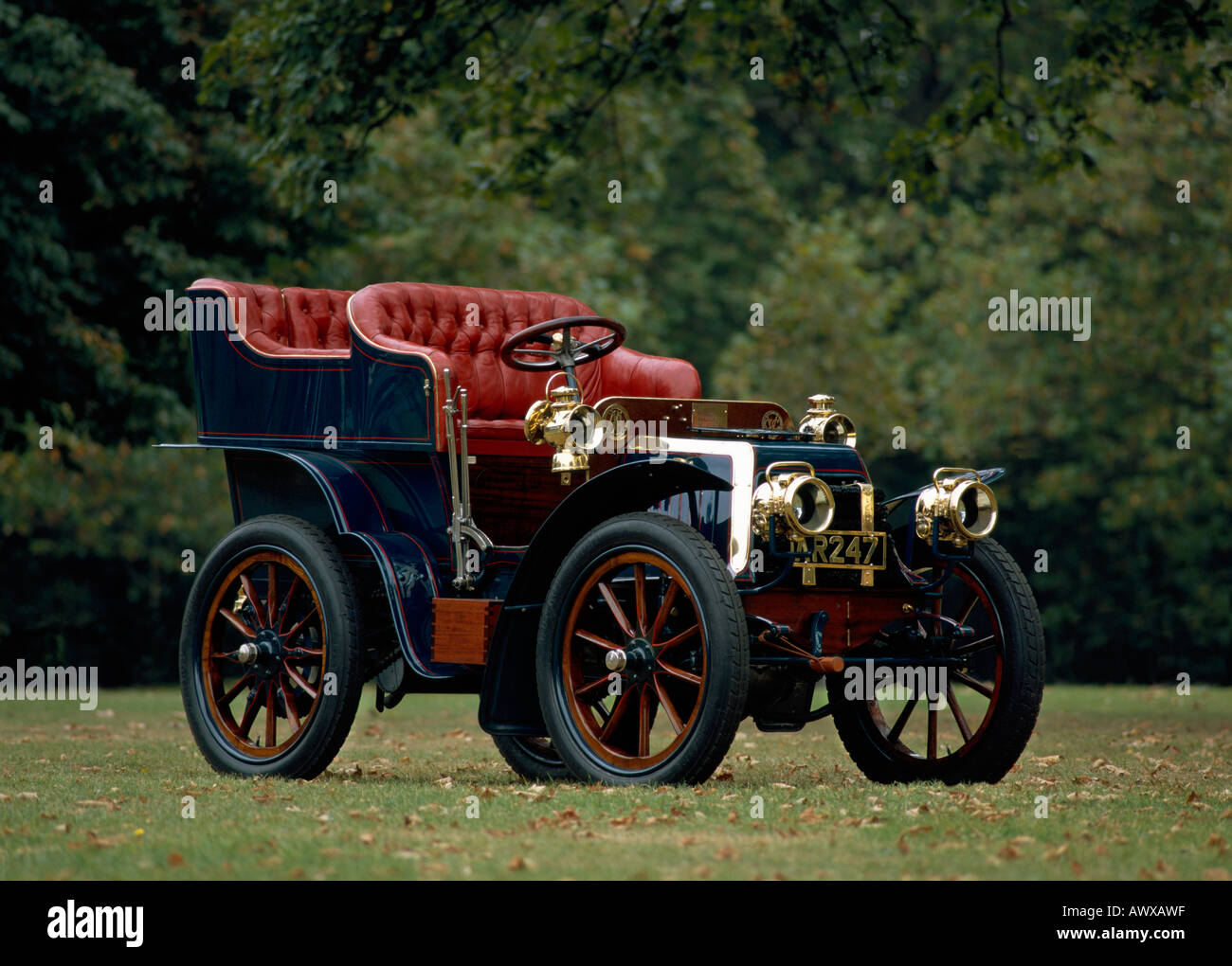 1902 Panhard et Levassor 7 entrée arrière HP tonneau. Pays d'origine France. Banque D'Images