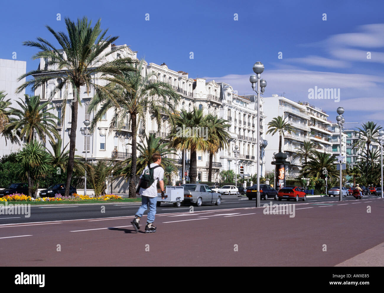 FRANCE FRENCH RIVIERA NICE PROMENADE ANGLAIS Banque D'Images
