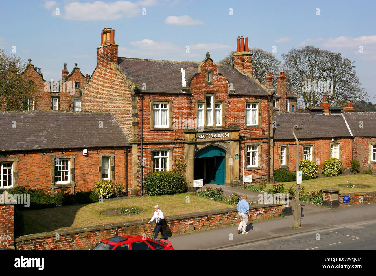 UK Yorkshire Ripon Allhallowgate La Vieille Workhouse Banque D'Images