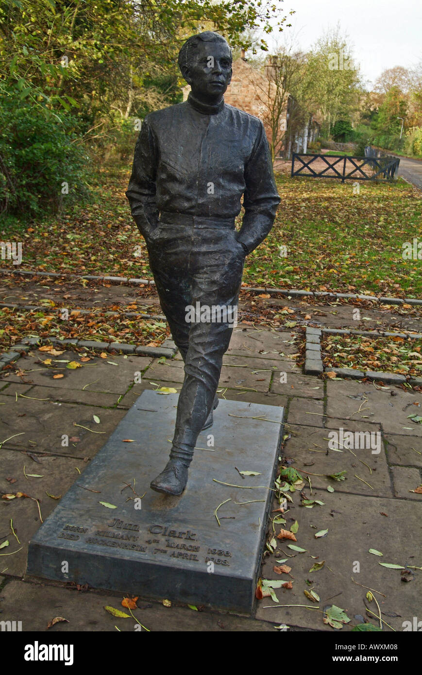 Jim Clark Memorial, Kilmany, Fife Ecosse Banque D'Images