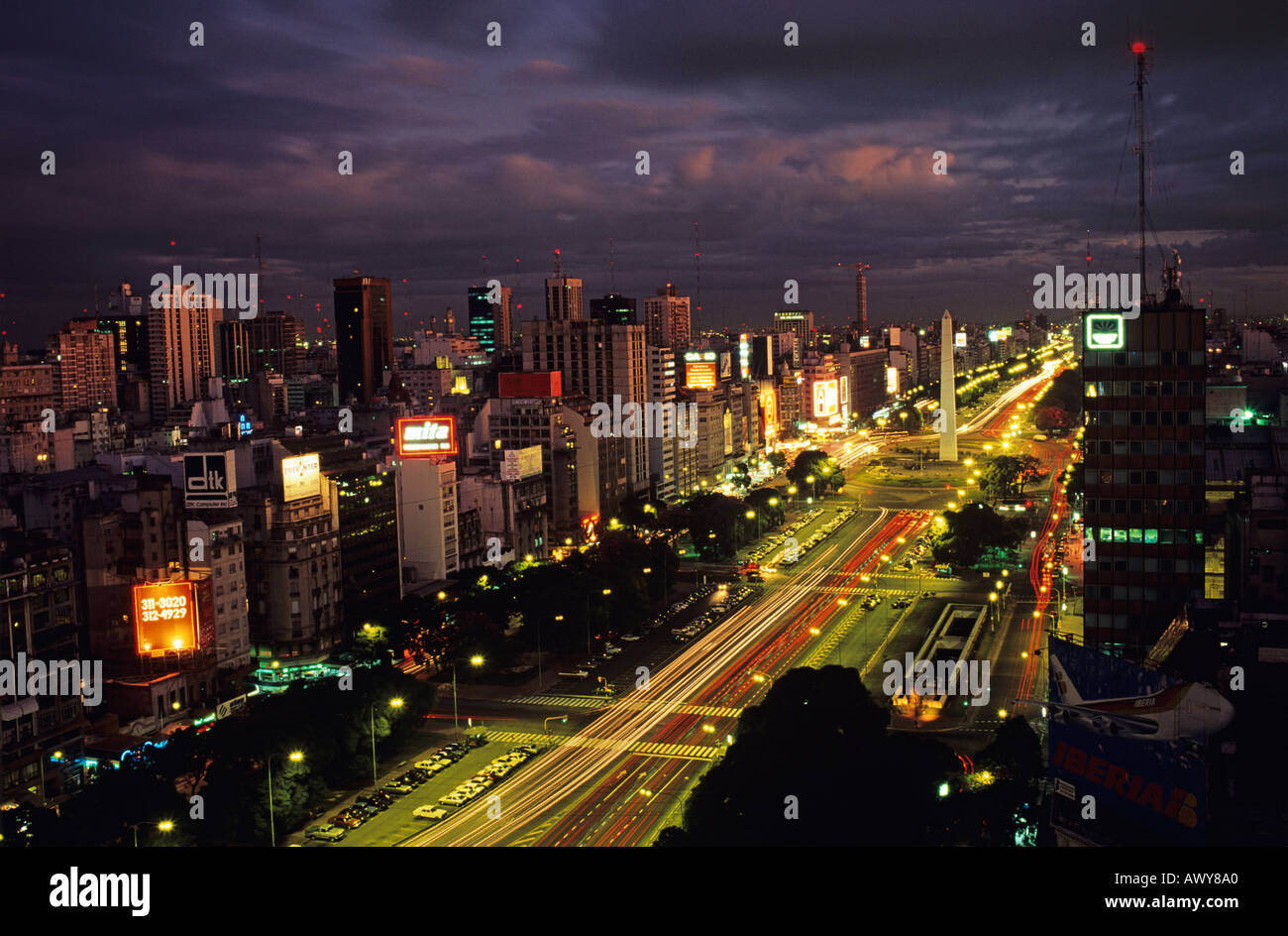 Avenida 9 de Julio Buenos Aires Argentine Banque D'Images