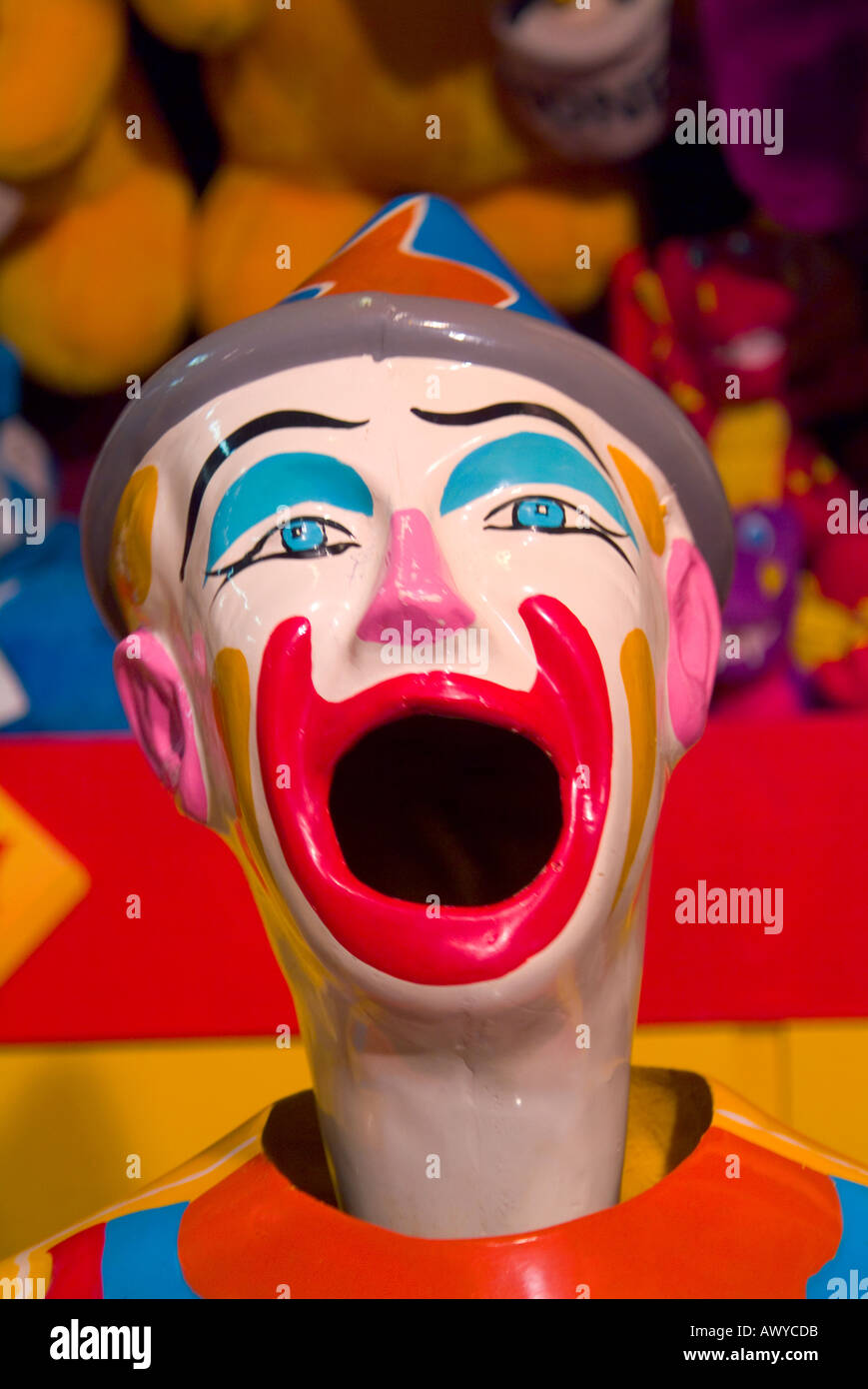 Tête de clown carnaval Banque D'Images