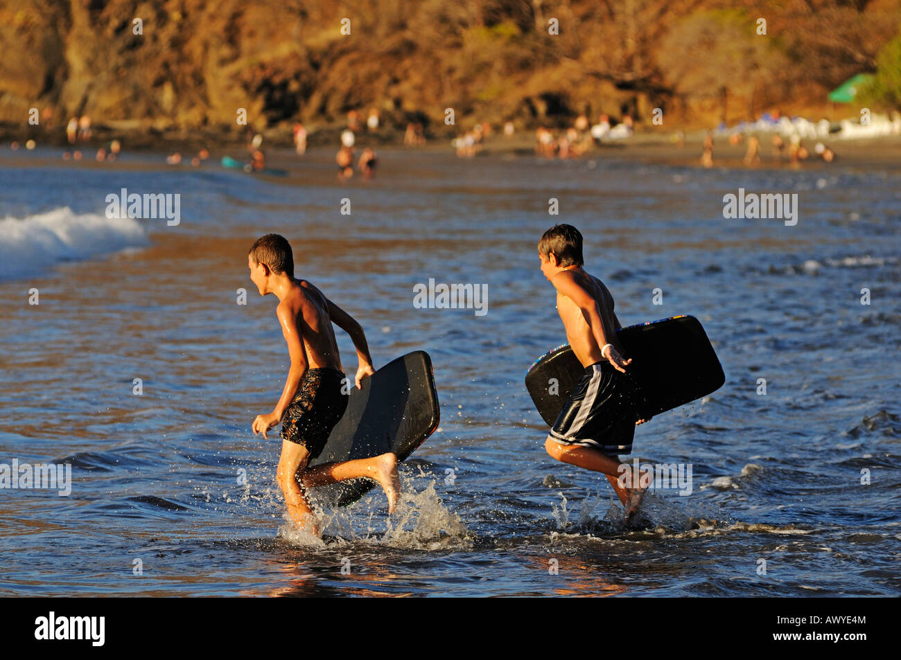 Plage de Playa Hermosa, Péninsule de Nicoya, Costa Rica, Amérique Centrale Banque D'Images