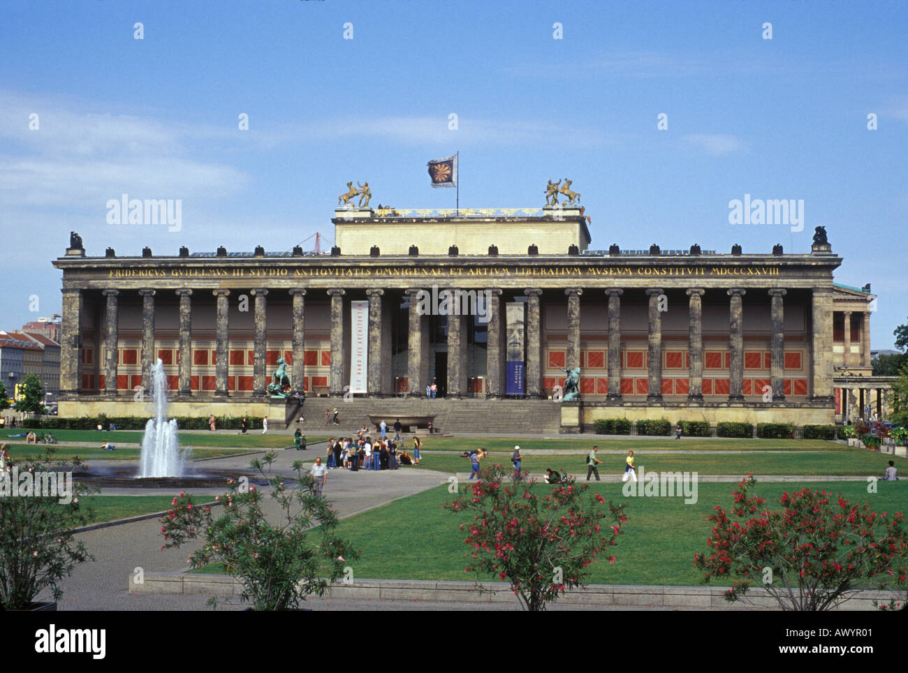 L'Altes Museum sur l'île des Musées Berlin Allemagne Banque D'Images