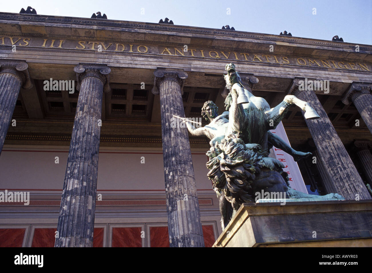 L'Altes Museum sur l'île des Musées Berlin Allemagne Banque D'Images