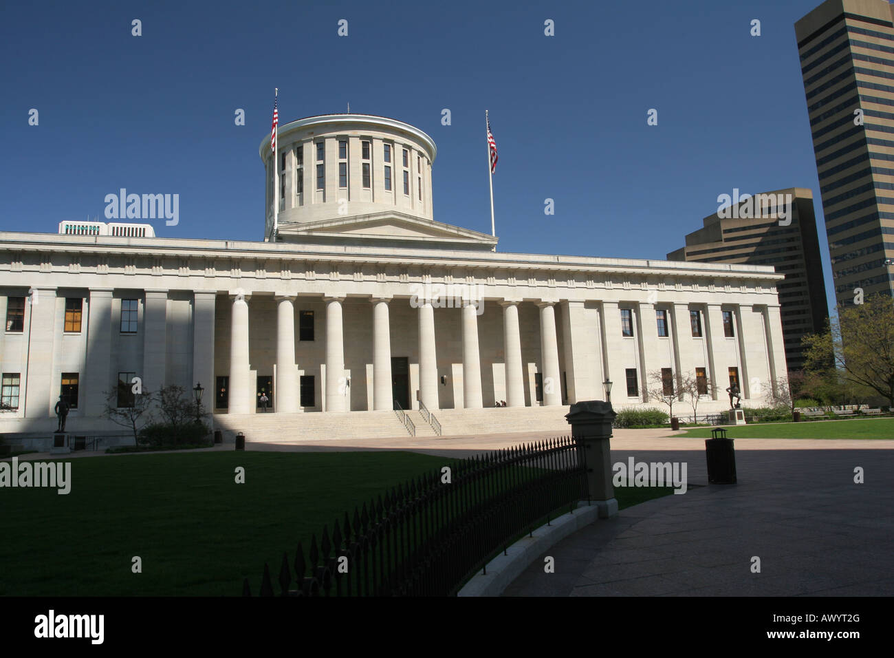 Ohio Statehouse Bâtiment architecture néo-grec capitale Columbus Ohio Banque D'Images