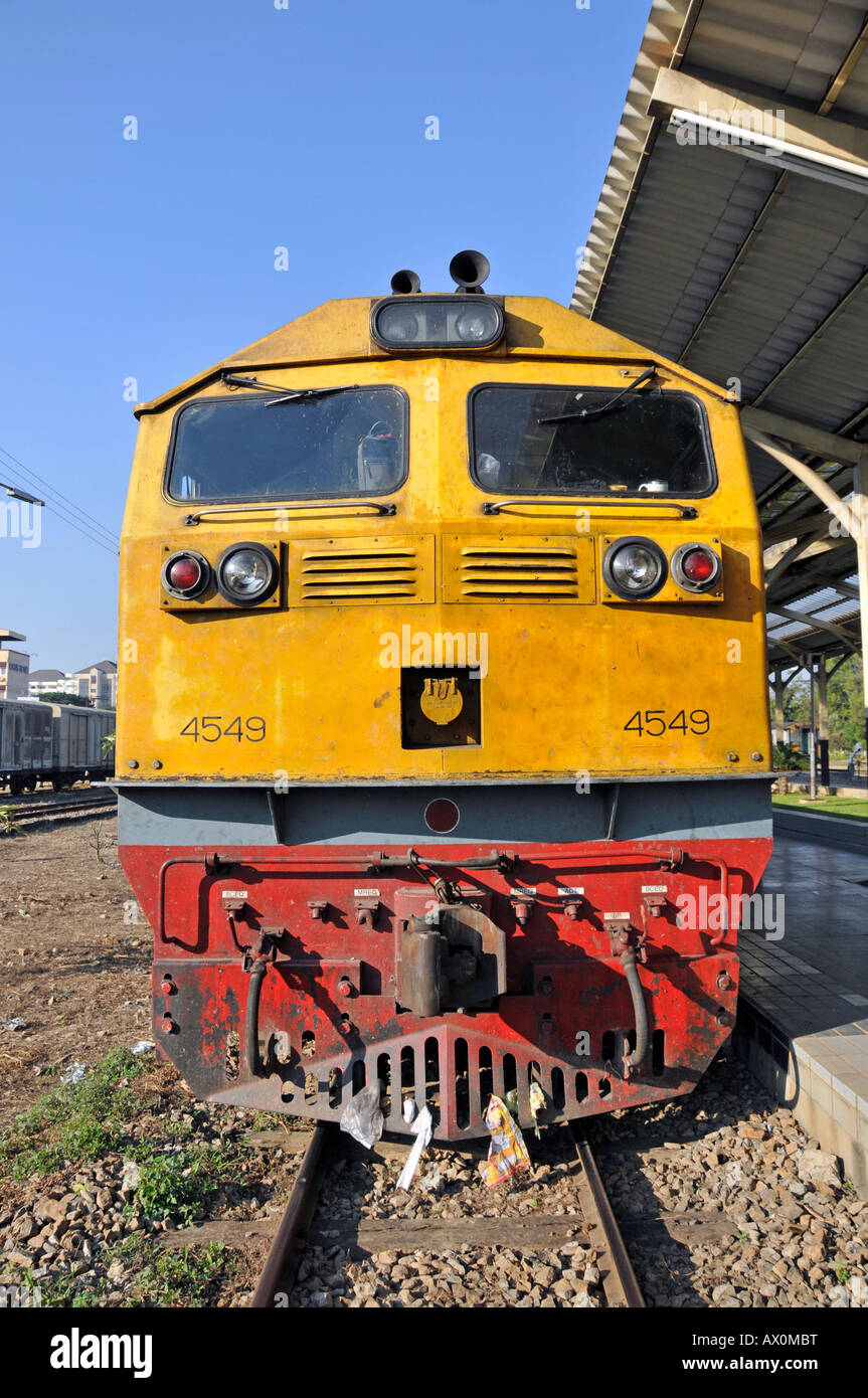 Train, Chiang Mai, Thaïlande, Asie du Sud-Est, Asie Banque D'Images