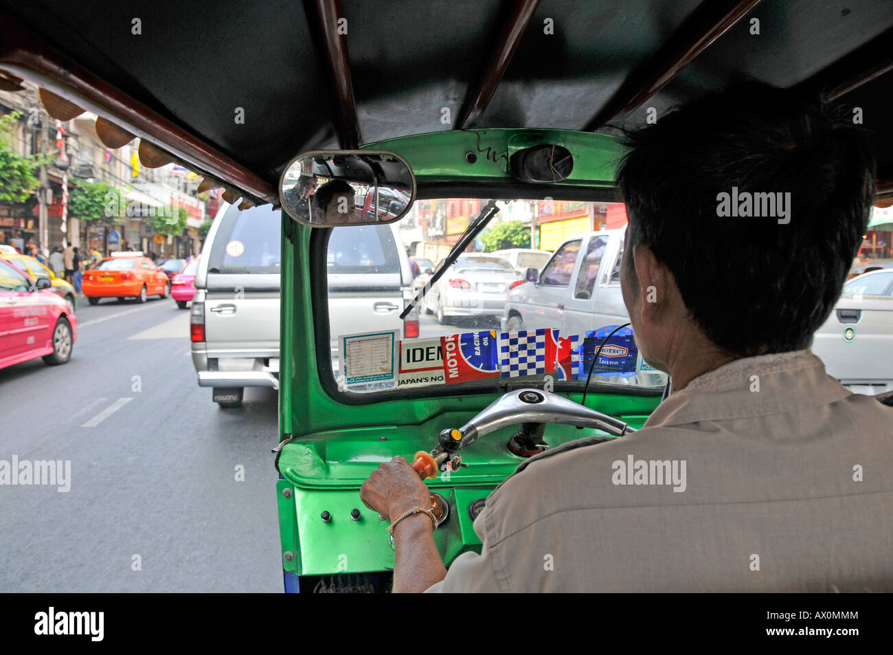 Le trafic lourd, Chinatown, Bangkok, Thaïlande, Asie du Sud-Est, Asie Banque D'Images