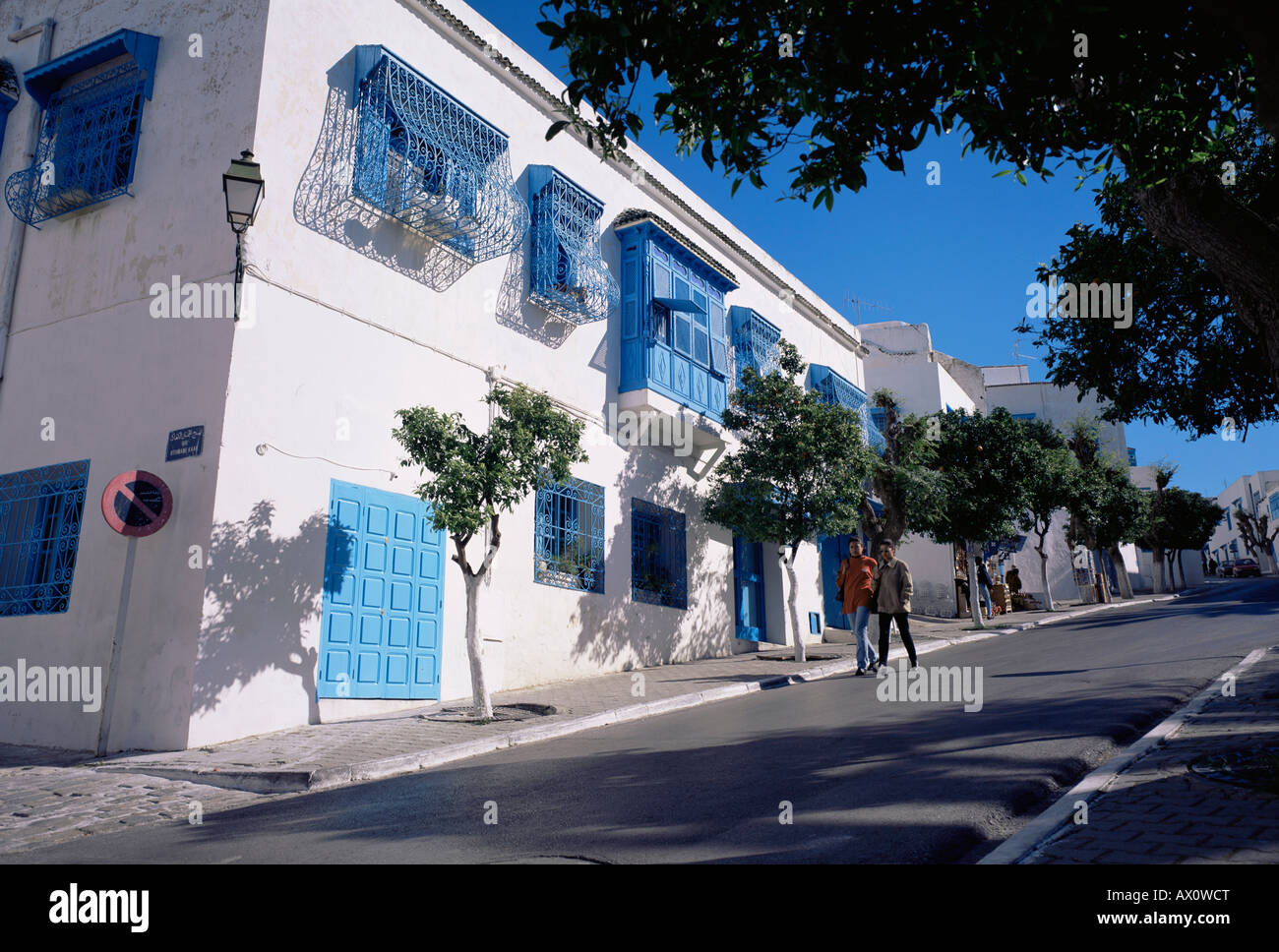 Sidi Bou Saïd, Tunisie Banque D'Images