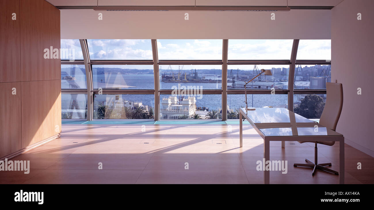 FUNDACION CAIXA GALICIA CENTRE DES ARTS ET DE LA CULTURE, UN CORUNIA, GALIACIA, ESPAGNE Banque D'Images