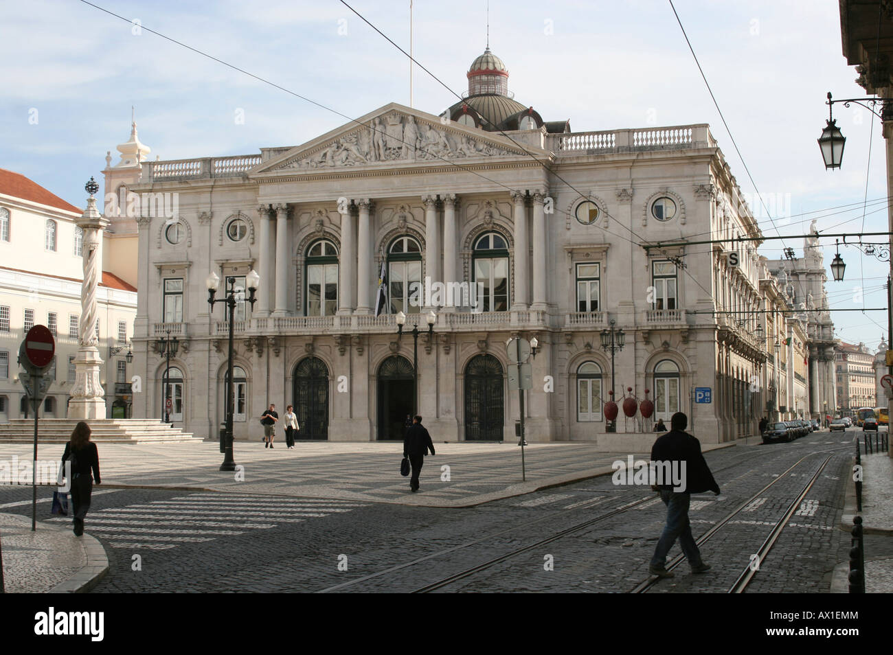 Bâtiments à Praça do Municipio, Lisbonne, Região de Lisboa, Portugal, Europe Banque D'Images