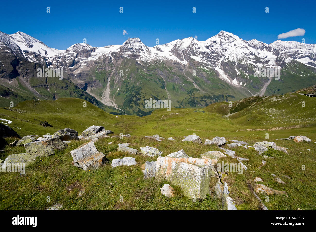 La Haute Route alpine du Grossglockner, parc national Hohe Tauern, Carinthie, Autriche Banque D'Images