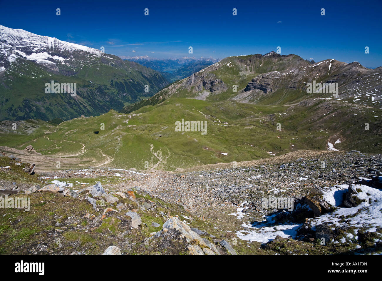 La Haute Route alpine du Grossglockner, parc national Hohe Tauern, Carinthie, Autriche Banque D'Images