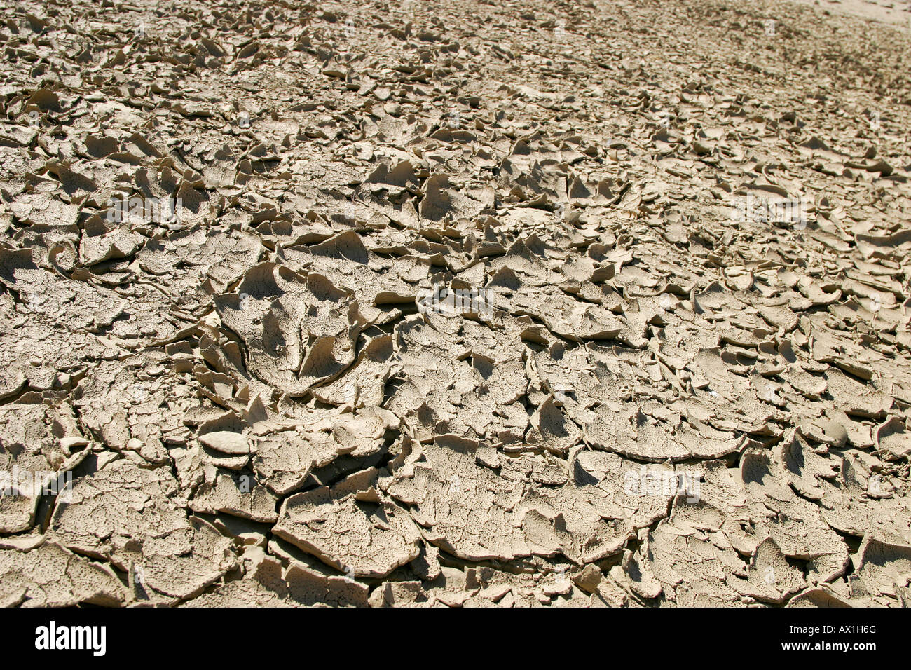 La terre desséchée, Fishriver, Namibie, Afrique du Sud Banque D'Images