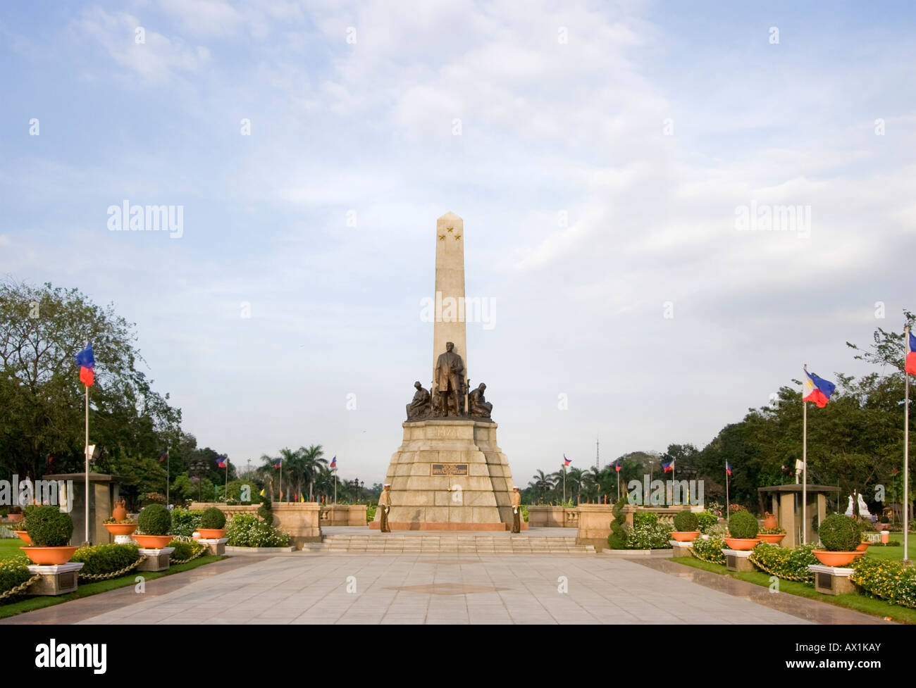 Le Rizal Monument à Luneta, Manille. Banque D'Images