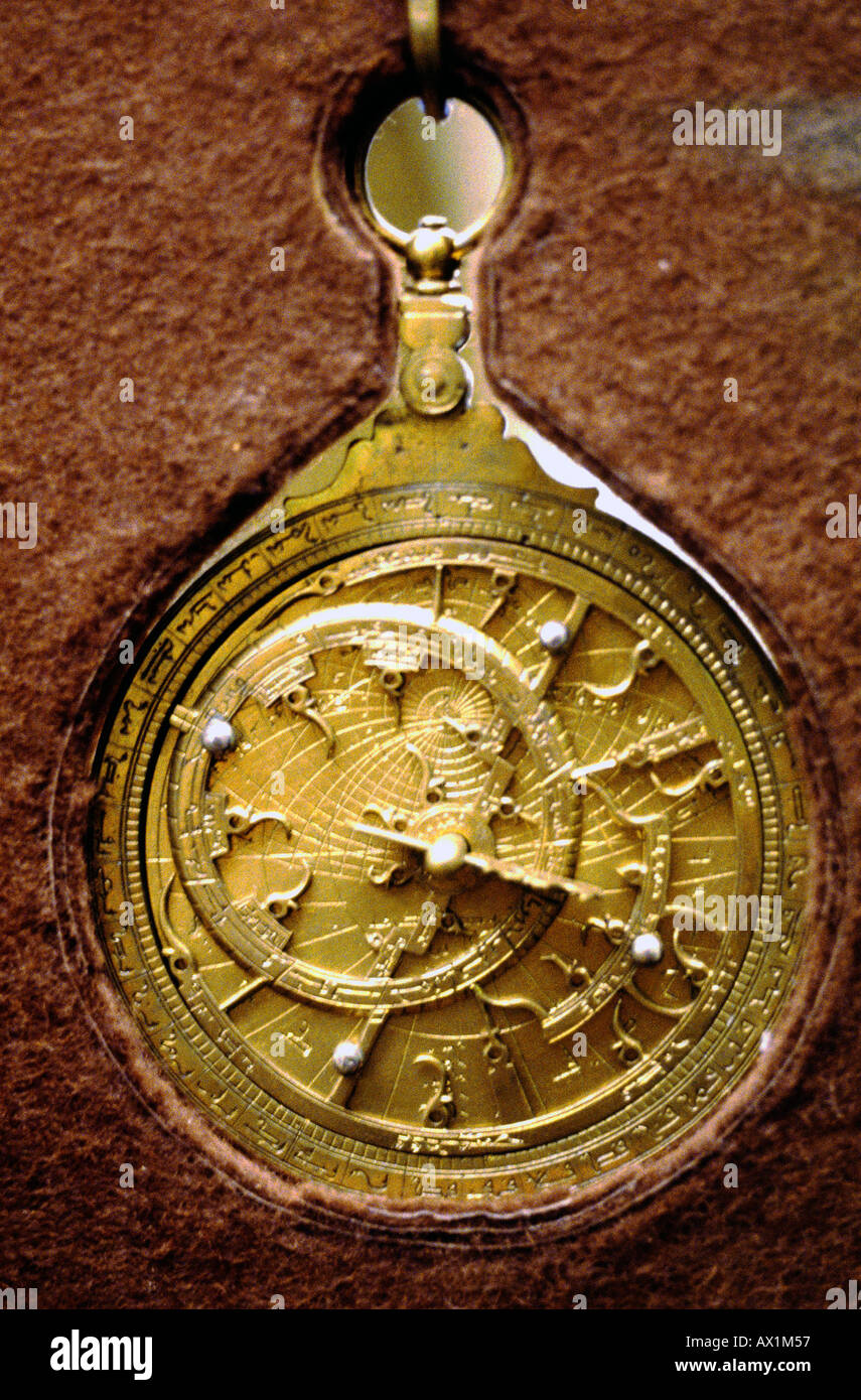 Astrolabe islamique utilisés pour la Navigation Banque D'Images