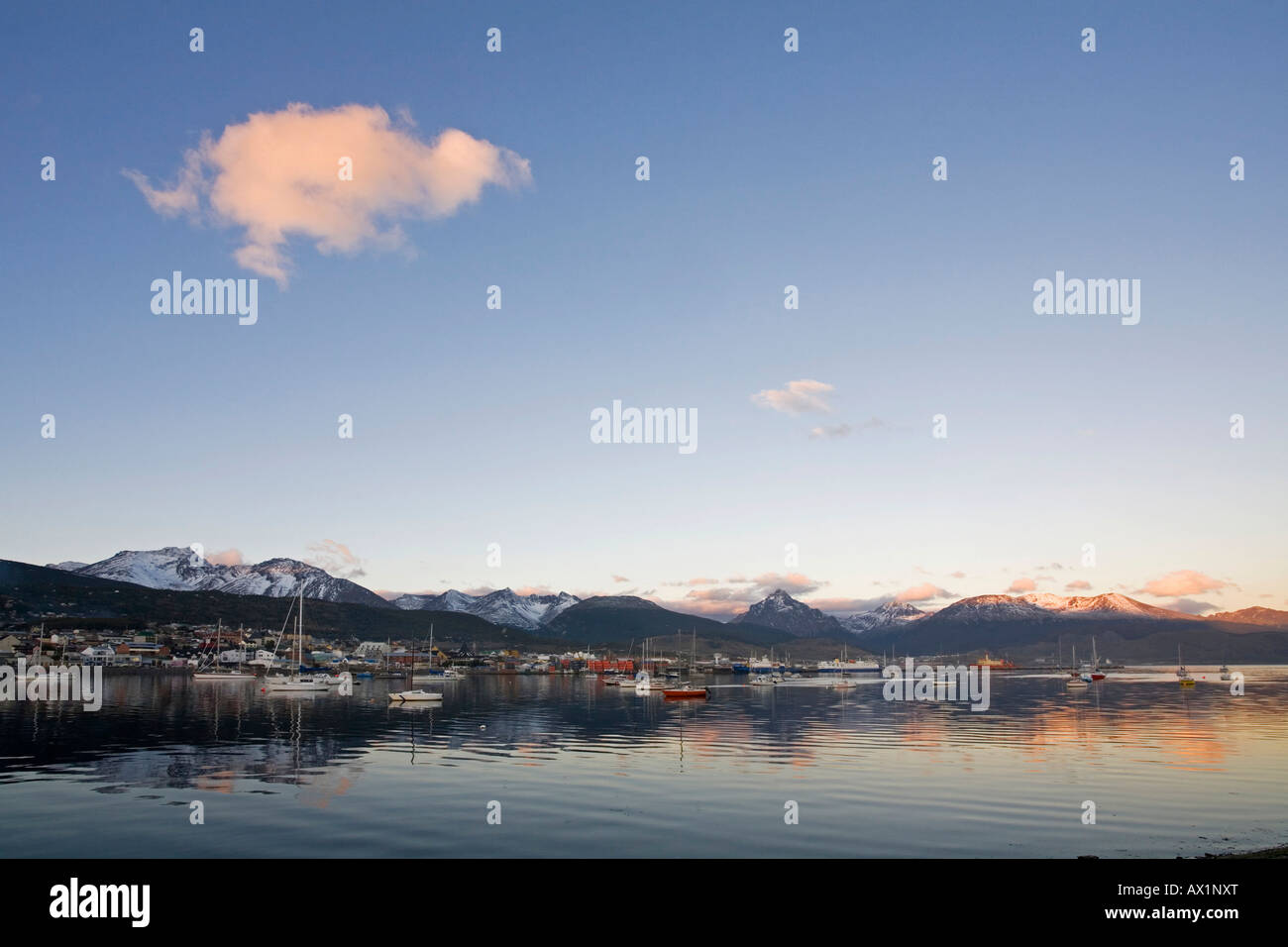 Ushuaia, la ville la plus au sud du pays du monde, la Terre de Feu, Argentine, Amérique du Sud Banque D'Images