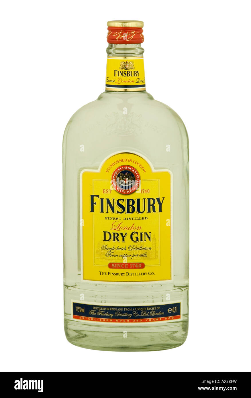 Bouteille de Finsbury London Dry Gin Banque D'Images