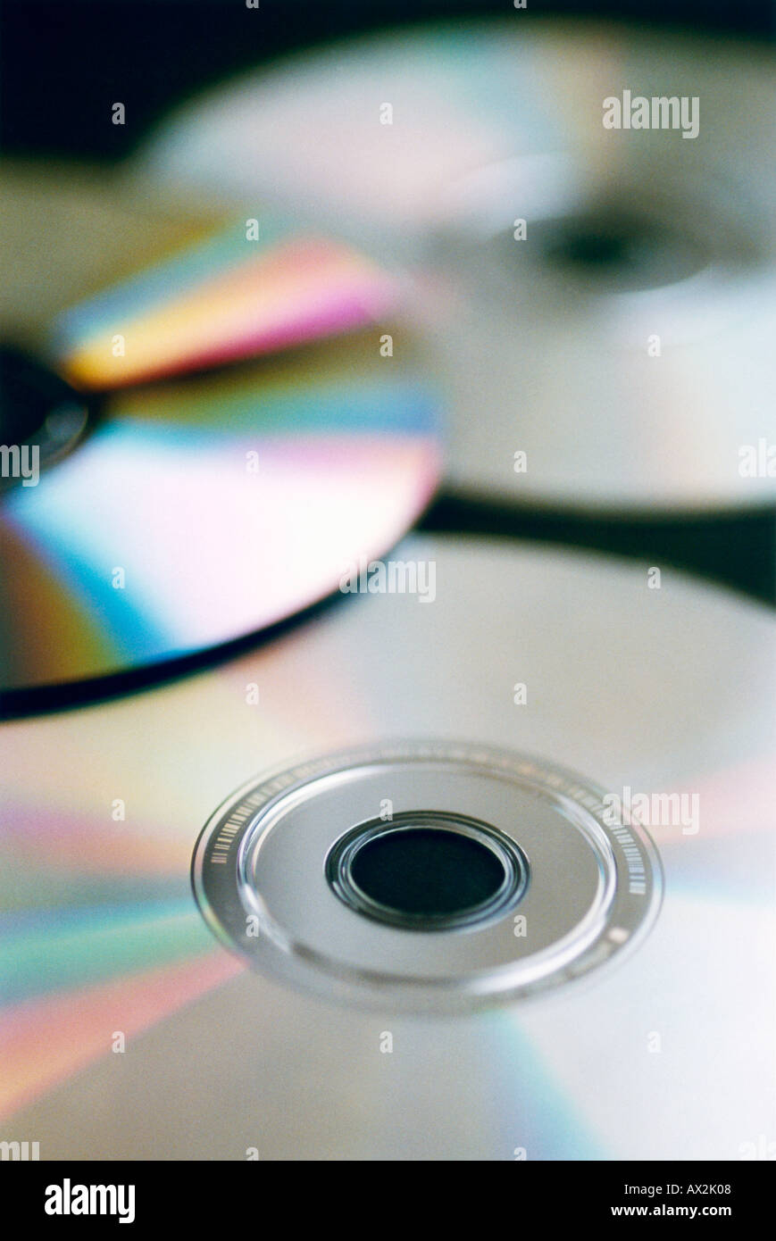 CD-ROM sur une table Banque D'Images