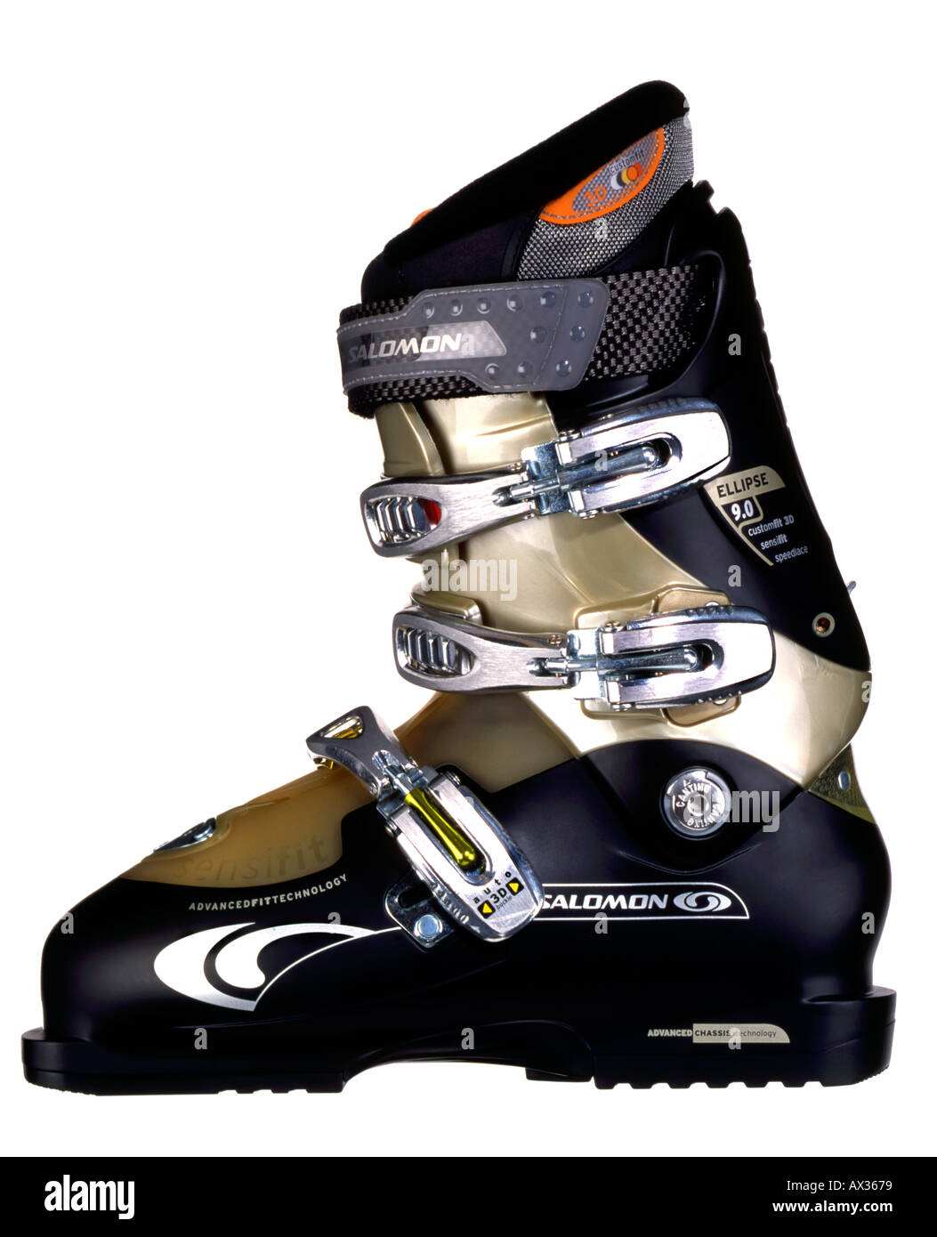 Chaussures de ski Salomon Photo Stock - Alamy