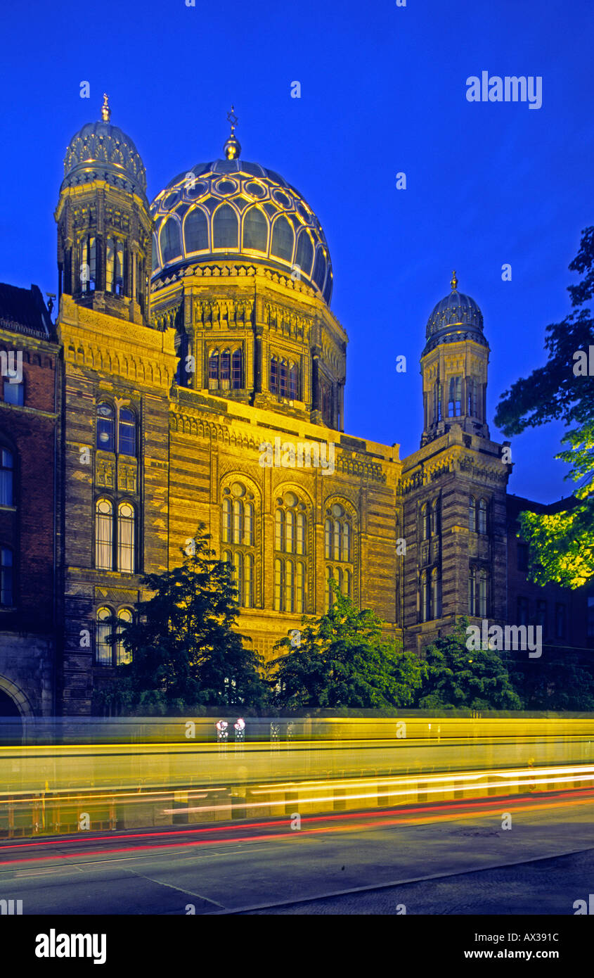 Oranienburgerstreet Synagogue juive de Berlin Banque D'Images